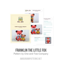 Franklin the Little Fox amigurumi pattern by One and Two Company