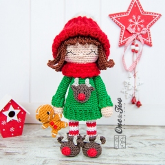 Ginger the Christmas Dolly amigurumi by One and Two Company