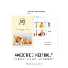 Goldie the Chicken Dolly amigurumi pattern by One and Two Company