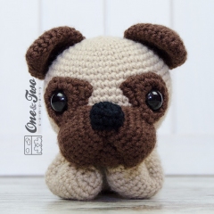 Hiro the Pug  amigurumi pattern by One and Two Company