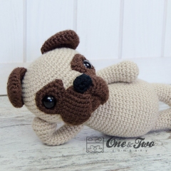 Hiro the Pug  amigurumi pattern by One and Two Company