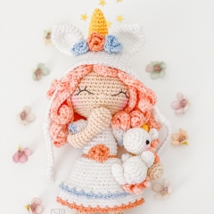 Iris the Unicorn Dolly  amigurumi pattern by One and Two Company