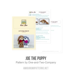 Joe the Puppy amigurumi pattern by One and Two Company