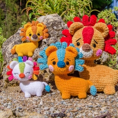 Lennon the Lion - Quad Squad Series amigurumi pattern by One and Two Company