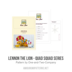 Lennon the Lion - Quad Squad Series amigurumi pattern by One and Two Company