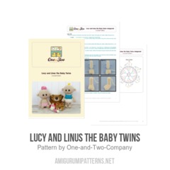 Lucy and Linus the Baby Twins amigurumi pattern by One and Two Company