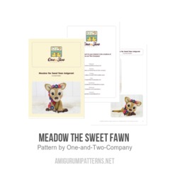 Meadow the Sweet Fawn  amigurumi pattern by One and Two Company