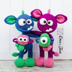 Mel the Monster and Friends amigurumi pattern by One and Two Company