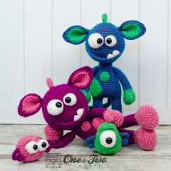 Mel the Monster and Friends amigurumi pattern by One and Two Company