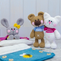 Pajama Party Little Friends  amigurumi pattern by One and Two Company