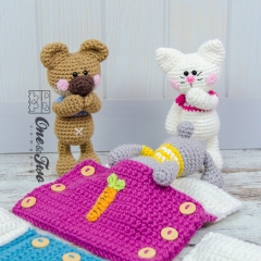 Pajama Party Little Friends  amigurumi by One and Two Company