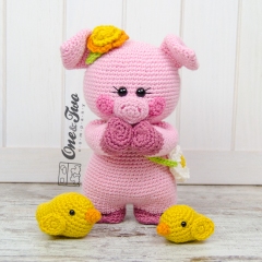Poppy the Sweet Piggy and Friends amigurumi pattern by One and Two Company