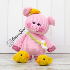 Poppy the Sweet Piggy and Friends amigurumi pattern by One and Two Company