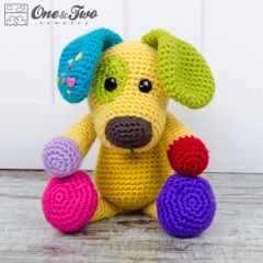 Scrappy the Happy Puppy amigurumi pattern by One and Two Company