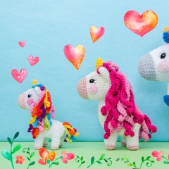 Sunny the Unicorn - Quad Squad Series amigurumi by One and Two Company