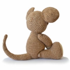 Basil the Mouse amigurumi by Patchwork Moose (Kate E Hancock)