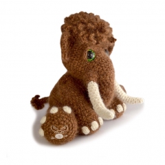Mortimer the Mammoth amigurumi pattern by Patchwork Moose (Kate E Hancock)