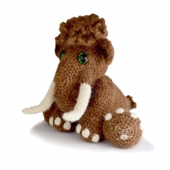 Mortimer the Mammoth amigurumi by Patchwork Moose (Kate E Hancock)