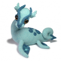 Nessie the Loch Ness Monster amigurumi pattern by Patchwork Moose (Kate E Hancock)