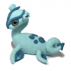 Nessie the Loch Ness Monster amigurumi by Patchwork Moose (Kate E Hancock)