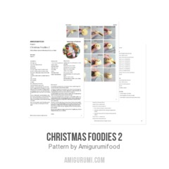 Christmas foodies 2 amigurumi pattern by Amigurumifood