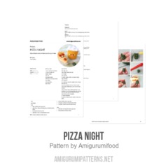 Pizza Party amigurumi pattern by Amigurumifood