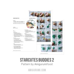 Starcutes buddies 2 amigurumi pattern by Amigurumifood