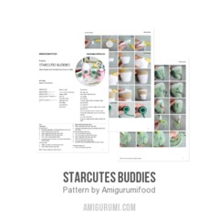Starcutes buddies amigurumi pattern by Amigurumifood
