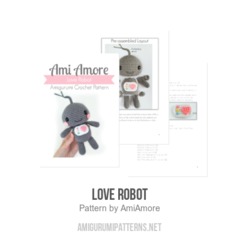 Love Robot amigurumi pattern by AmiAmore