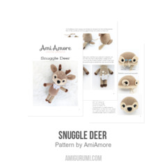Snuggle Deer  amigurumi pattern by AmiAmore