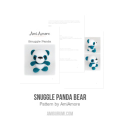 Snuggle Panda Bear amigurumi pattern by AmiAmore