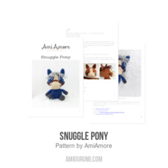 Snuggle Pony amigurumi pattern by AmiAmore