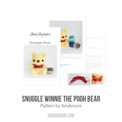 Snuggle Winnie the Pooh Bear amigurumi pattern by AmiAmore