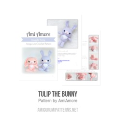 Tulip the Bunny amigurumi pattern by AmiAmore
