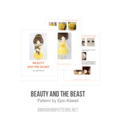 Beauty and the Beast amigurumi pattern by Epic Kawaii