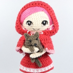 Little Red Riding Hood and Wolf Cub amigurumi pattern by Epic Kawaii