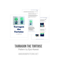 Tarragon the Tortoise amigurumi pattern by Epic Kawaii