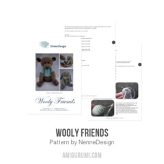 Wooly friends amigurumi pattern by NenneDesign