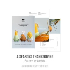 4 seasons Thanksgiving amigurumi pattern by Lalylala
