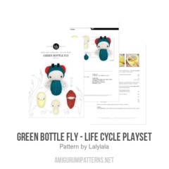 GREEN BOTTLE FLY - Life Cycle Playset amigurumi pattern by Lalylala