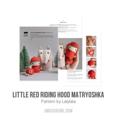 Little Red Riding Hood Matryoshka amigurumi pattern by Lalylala