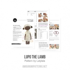Lupo the Lamb amigurumi pattern by Lalylala