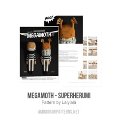 MegaMoth - Superherumi amigurumi pattern by Lalylala
