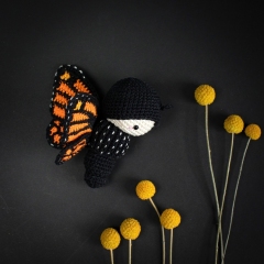Monarch Butterfly amigurumi pattern by Lalylala