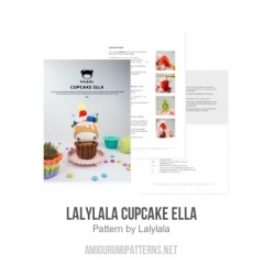 Cupcake Ella amigurumi pattern by Lalylala