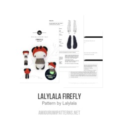 Glowing Firefly amigurumi pattern by Lalylala