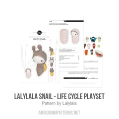 SNAIL - Life Cycle Playset amigurumi pattern by Lalylala