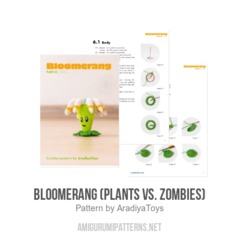 Bloomerang (Plants vs. Zombies) amigurumi pattern by AradiyaToys
