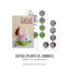 Cattail (Plants vs. Zombies) amigurumi pattern by AradiyaToys