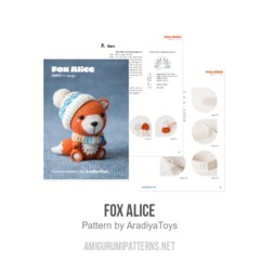 Fox Alice amigurumi pattern by AradiyaToys
